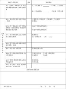 出口食品生產企業衛生注冊評審記錄表